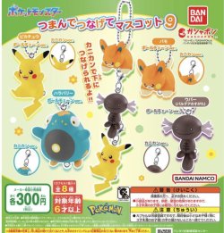 画像1: ポケットモンスター　つまんでつなげてマスコット９＋正規台紙１枚（付属サービス)