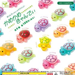 画像1: かめかめきゃんでぃ（４月）【♪１００円カプセルトイ　１００個入り　エール】＋正規台紙