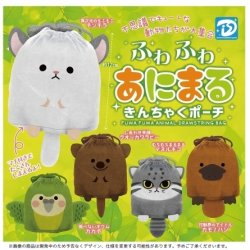 画像1: あにまるきんちゃくポーチ（７月）【◆４００円カプセルトイ　３０個入り　Ｄｉｓ】＋正規台紙