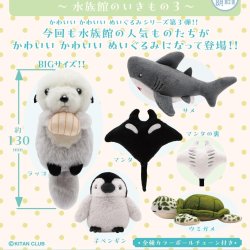 画像1: かわいいかわいいぬいぐるみ－水族館のいきもの３－（８月）【□５００円カプセルトイ　２０個入り　奇譚クラブ】＋正規台紙