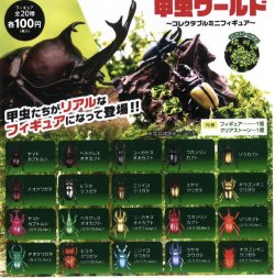 画像1: 甲虫ワールド　コレクタブルミニフィギュア（８月）【□１００円カプセルトイ　１００個入り　ビーム】＋正規台紙