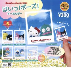 画像1: 再販サンリオキャラクターズ はいっ！ポーズ！キーホルダー（８月）【□３００円カプセルトイ　４０個入り　ベネリック】＋正規台紙