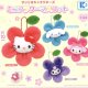 サンリオキャラクターズ　ミニフラワーマスコット（再販）（９月）【■５００円カプセルトイ　３０個入り　ケーツー】＋正規台紙１枚