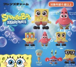 画像1: スポンジ・ボブ　フレンズチャーム（１０月）【△３００円カプセルトイ　４０個入り　尾上萬】＋正規台紙
