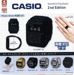 画像1: CASIO ウォッチリングコレクション 2nd Edition（再販）（１０月）【△４００円カプセルトイ　３０個入り　S・ストーンズ】＋正規台紙