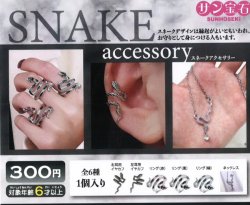 画像1: スネークアクセサリー（１０月）【△３００円カプセルトイ　４０個入り　サン宝石】＋正規台紙