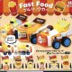 ファーストフード プルバックカー（１０月）【△３００円カプセルトイ　４０個入り　クオリアＫＫ】＋正規台紙