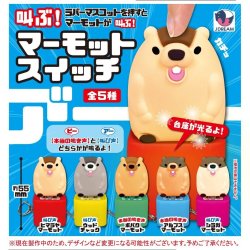 画像1: 叫ぶ！マーモットスイッチ（１０月）【△５００円カプセルトイ　２０個入り　Ｊドリーム】＋正規台紙