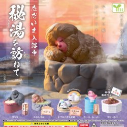 画像1: ただいま入浴中－秘湯を訪ねて－（１０月）【△３００円カプセルトイ　４０個入り　エール】＋正規台紙