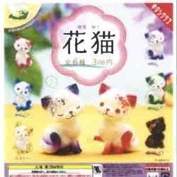画像1: 花猫（再販）（１０月）【△３００円カプセルトイ　４０個入り　奇譚クラブ】＋正規台紙