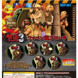 画像1: METAL SLUG３ ワッペン風ブローチ（１１月）【▲４００円カプセルトイ　３０個入り　PROOF】＋正規台紙