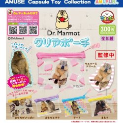 画像1: Dr.マーモットクリアポーチ（１２月）【▽３００円カプセルトイ　４０個入り　アミューズ】＋正規台紙
