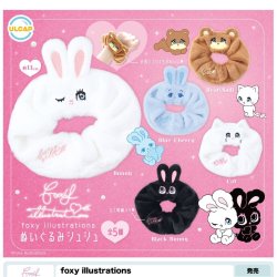 画像1: ｆｏｘｙ　ｉｌｌｕｓｔｒａｔｉｏｎｓ　ぬいぐるみシュシュ（１２月）【▽５００円カプセルトイ　２０個入り　ウルプラ】＋正規台紙