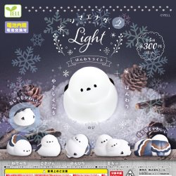 画像1: シマエナガ ほんわりｌｉｇｈｔ２（再販）（２月）【▼３００円カプセルトイ　４０個入り　エール】＋正規台紙