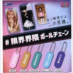 画像1: #限界界隈ボールチェーン（１月）【▼２００円カプセルトイ　５０個入り　レインボー】＋正規台紙