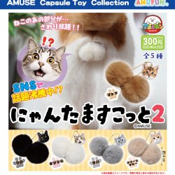 画像1: にゃんたますこっと2（３月）【○３００円カプセル　４０個入り　アミューズ】＋正規台紙