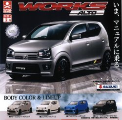画像1: １/６４SCALE スズキ アルトワークス HA３６S 編（再販）（２月）【○４００円カプセル　３０個入り　S・ストーンズ】＋正規台紙