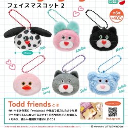 画像1: ｍｏｊｏｊｏｊｏフェイスマスコット２（４月）【●４００円カプセル　３０個入り　リアンＱ】＋正規台紙