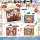 ちびまる子ちゃん　キルトポーチ（４月）【●４００円カプセル　３０個入り　ケーツー】＋正規台紙１枚