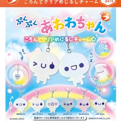 画像1: ぷくぷくあわわちゃん　ころんとクリアめじるしチャーム（再販）（３月）【●３００円カプセル　４０個入り　ブライトリンク】＋正規台紙