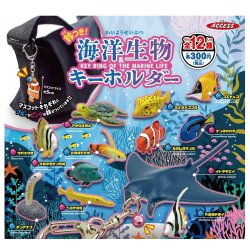 画像1: 海洋生物キーホルダー（３月）【●３００円カプセル　４０個入り　アクセス】＋正規台紙