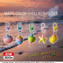画像1: マットカラーシェルキーホルダー（５月）【★３００円カプセル　４０個入り　アオポップ】＋正規台紙