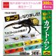貼れる遊べるカブトムシ柄　養生テープ（６月）【◇３００円カプセル　４０個入り　ビーム】＋正規台紙