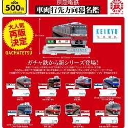 画像1: 京急電鉄　車両行先方向幕名鑑（再販）（７月）【◆５００円カプセル　２０個入り　ビーム】＋正規台紙