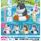 浮き輪にはまったむっちり猫　ソフビマスコット（再販）（７月）【◆４００円カプセル　３０個入り　Ｄｉｓ】＋正規台紙