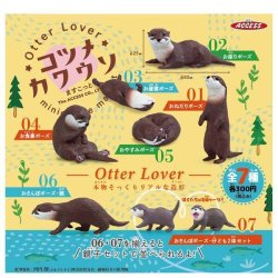 画像1: OtterLoverコツメカワウソますこっと（再販）（７月）【◆３００円カプセル　４０個入り　アクセス】＋正規台紙