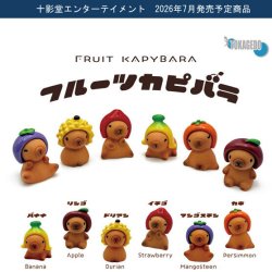 画像1: フルーツカピバラ（７月）【◆３００円カプセル　４０個入り　十影堂】＋正規台紙