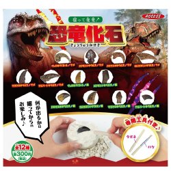 画像1: 掘って発見!恐竜化石（７月）【□３００円カプセル　４０個入り　アクセス】＋正規台紙