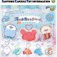パステルシャカシャカ海のお友だちチャーム（再販）（７月）【□２００円カプセル　５０個入り　三洋堂】＋正規台紙