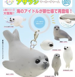 画像1: ntc.Puff アザラシ マーカーチャーム（９月）【■３００円カプセル　４０個入り　奇譚クラブ】＋正規台紙