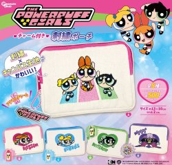 画像1: パワーパフ ガールズ チャーム付き刺繍ポーチ（再販）（９月）【■５００円カプセル　２０個入り　ピーナッツ】＋正規台紙