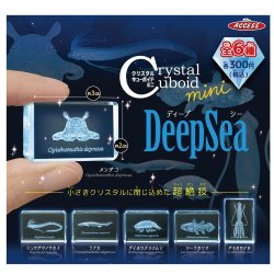 画像1: クリスタルキューボイドmini　Deep　Sea（９月）【■３００円カプセル　４０個入り　アクセス】＋正規台紙