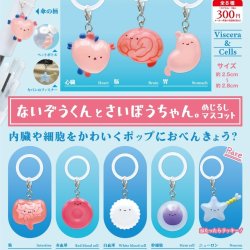 画像1: ないぞうくんとさいぼうちゃん。めじるしマスコット（１０月）【△３００円カプセル　４０個入り　リアンＱ】＋正規台紙