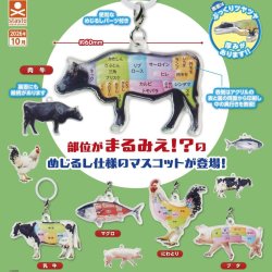 画像1: まるみえアクリルめじるしマスコット（１０月）【△３００円カプセル　４０個入り　S・ストーンズ】＋正規台紙