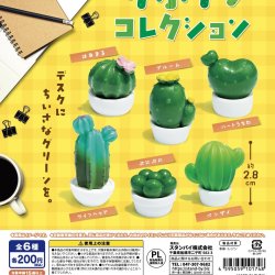 画像1: サボテン　コレクション（１０月）【△２００円カプセル　５０個入り　スタンバイ】＋正規台紙