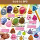 うんちくんSP5（１０月）【△１００円カプセル　１００個入り　共同】＋正規台紙