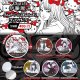 伊藤潤二×サンリオキャラクターズ　コンパクトミラー（１１月）【▲４００円カプセル　３０個入り　ＴＣＰ】＋正規台紙