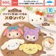 サンリオキャラクターズ リンリン鈴ぬいぐるみ メロンパン（１１月）【▲５００円カプセル　３０個入り　ケーツー】＋正規台紙１枚