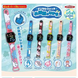 画像1: デジタルウォッチ 水族館のなかま（１１月）【▲４００円カプセル　３０個入り　ザ・アクセス】＋正規台紙