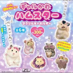 画像1: ギャルかわハムスター アクリルキーホルダー（１１月）【▲３００円カプセル　４０個入り　ピーナッツ】＋正規台紙