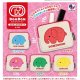 ドムドムハンバーガー ふわもこサガラポーチ（１２月）【▽４００円カプセル　３０個入り　Jドリーム】＋正規台紙