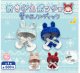 おきがえポンチョ 雪の日ノルディック（１２月）【▽５００円カプセル　２０個入り　三日月うさぎ】＋正規台紙