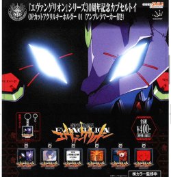 画像1: 【新世紀エヴァンゲリオン】OPカットアクリルキーホルダー 01（再販）（１２月）【▽４００円カプセル　３０個入り　ジュウロクホウイ】＋正規台紙