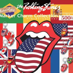画像1: 緊急!!!９月２４日（木）AM１１時締切／The Rolling Stones 国旗マーカーチャーム（１月）【▼５００円カプセル ２０個入り ローソンエンタテインメント】＋正規台紙