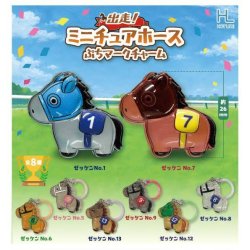 画像1: 出走！ミニチュアホースぷちマークチャーム（１月）【▼２００円カプセル ５０個入り ホットライン】＋正規台紙