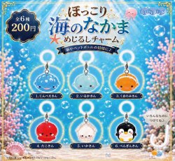 画像1: ほっこり海のなかまめじるしチャーム（１月）【▼２００円カプセル ５０個入り ぶんぶん】＋正規台紙